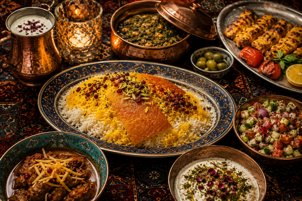 Persian Dinner Dishes at Aban Restaurant: Must-Try Dishes